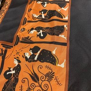 Vintage Greek Dancing Gods Scarf